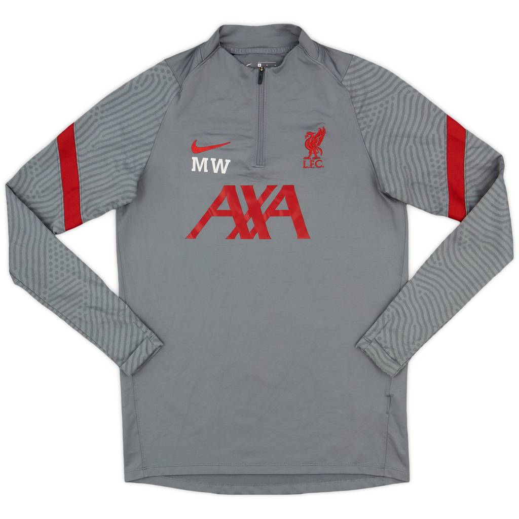 2020-21 Liverpool Staff Issue 1/4 Zip Training Top MW - 8/10 - (M)