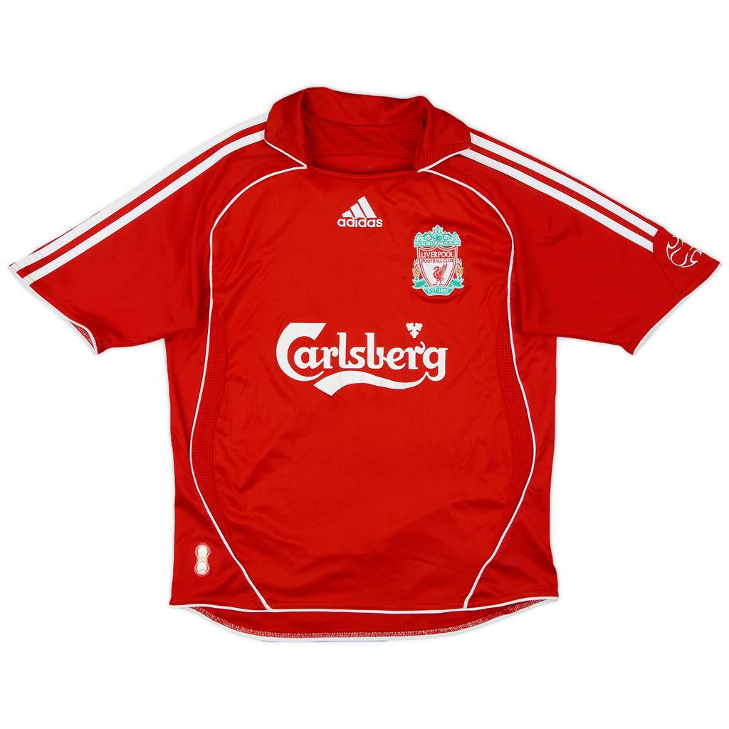2006-08 Liverpool Home Shirt - 7/10 - (XL.Boys)