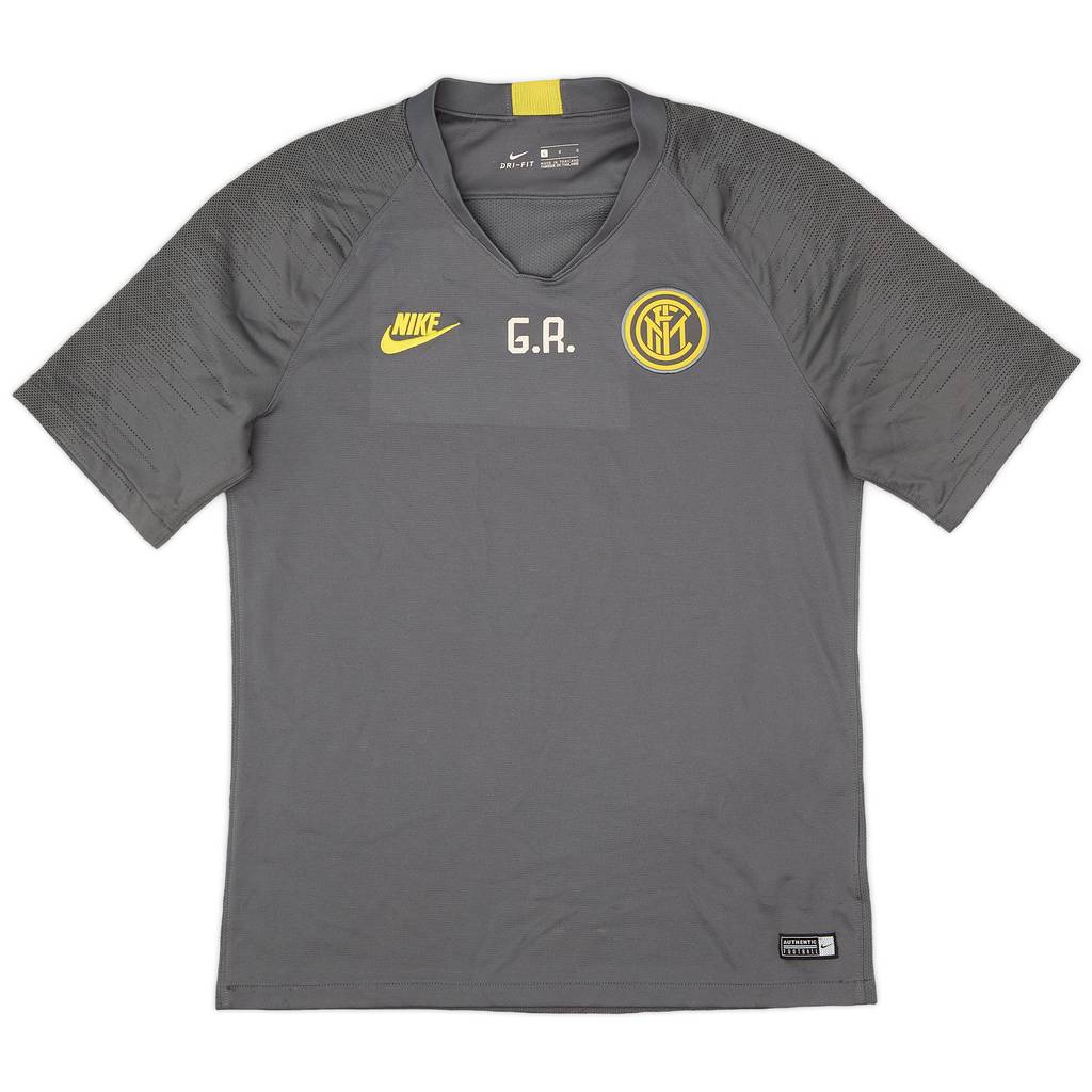 2019-20 Inter Milan Staff Issue 'G.R' Nike Training Shirt - 7/10 - (L)