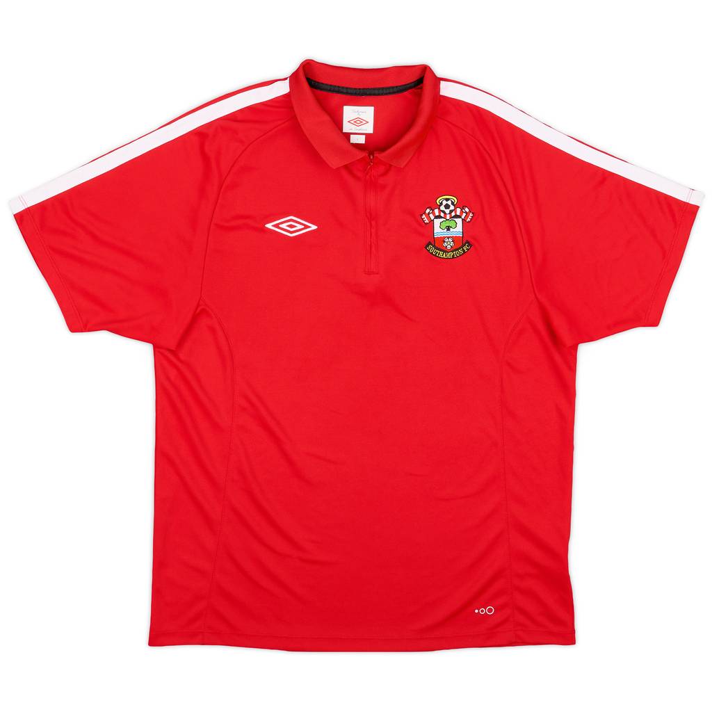 2010-11 Southampton Umbro 1/4 Zip Polo Shirt - 9/10 - (L)