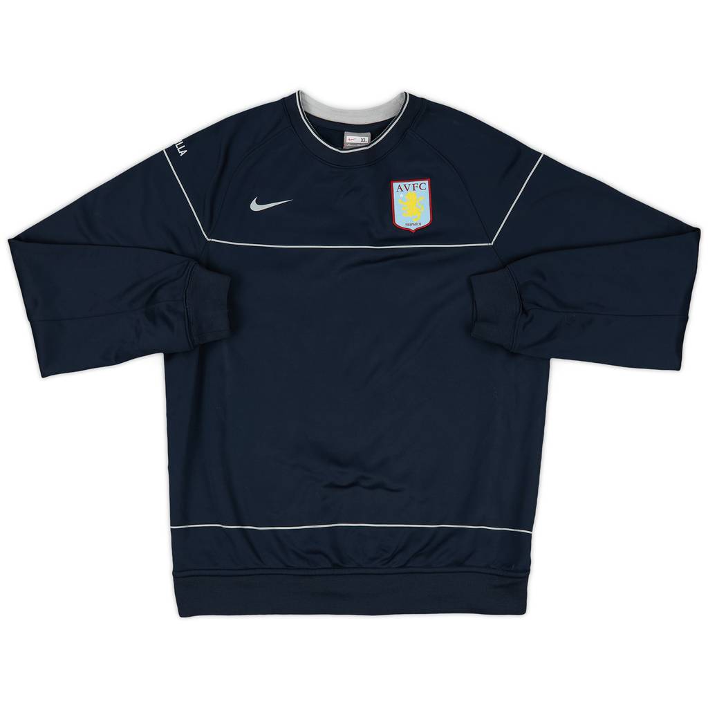 2008-09 Aston Villa Nike Sweat Top - 8/10 - (XL.Boys)