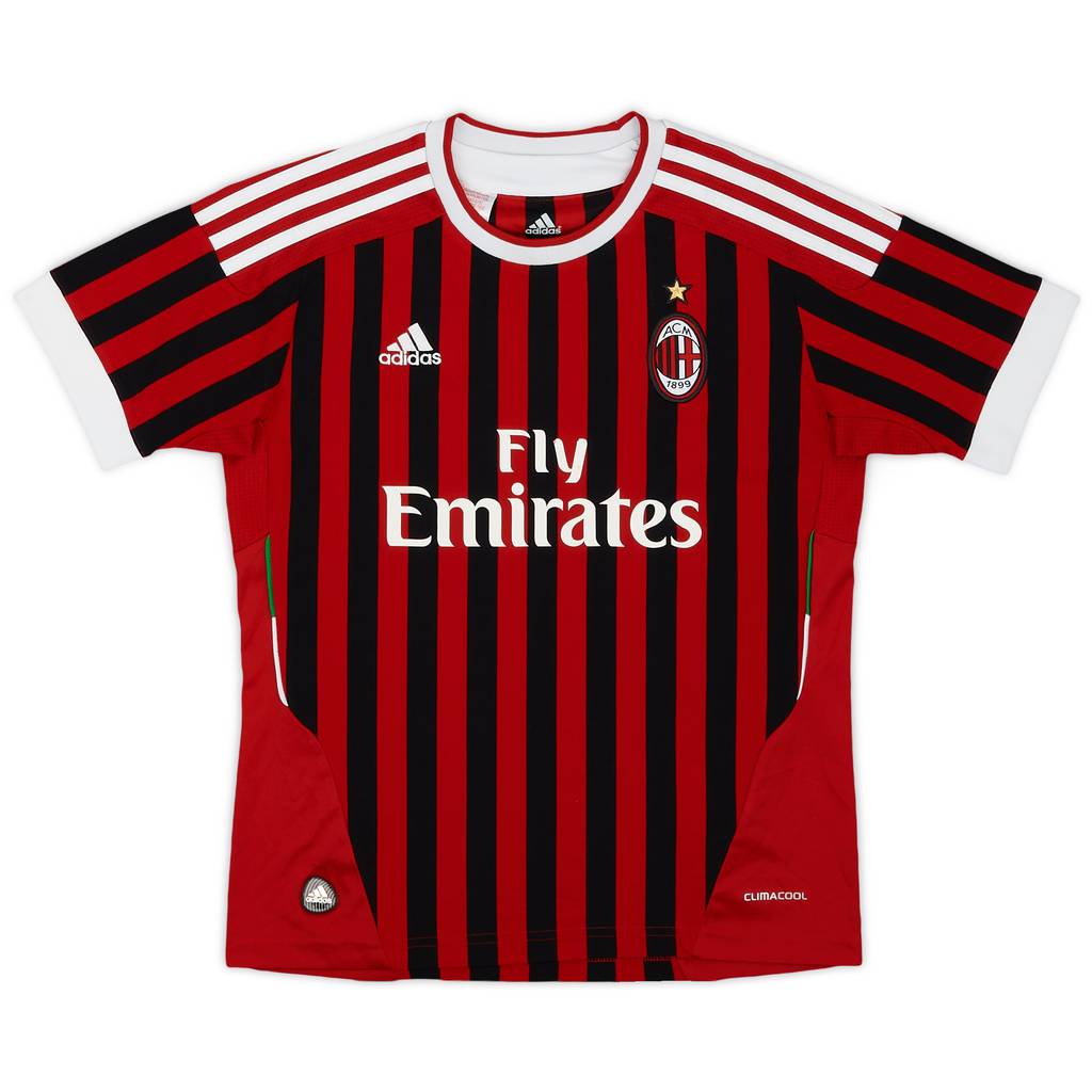 2011-12 AC Milan Home Shirt - 6/10 - (M.Boys)