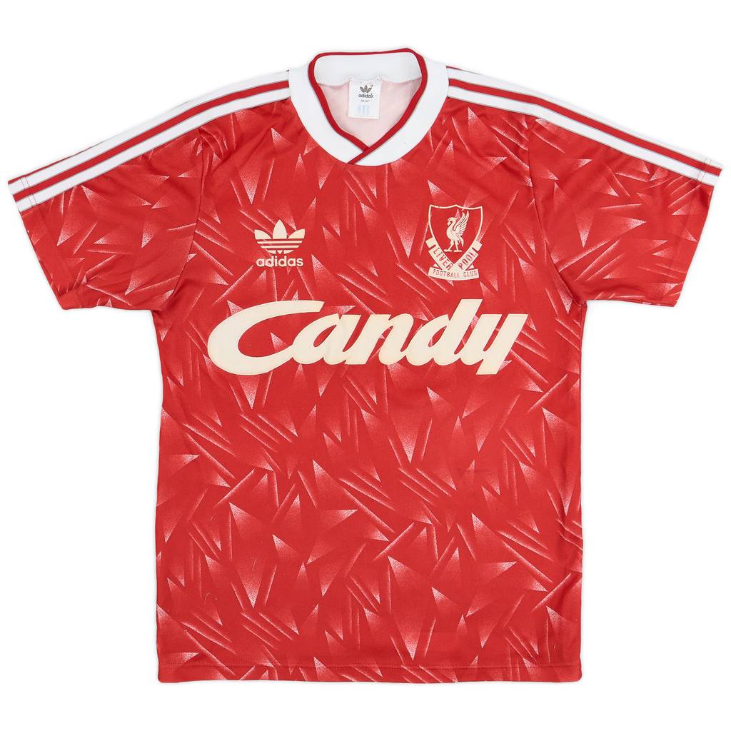 1989-91 Liverpool Home Shirt - 8/10 - (L.Boys)