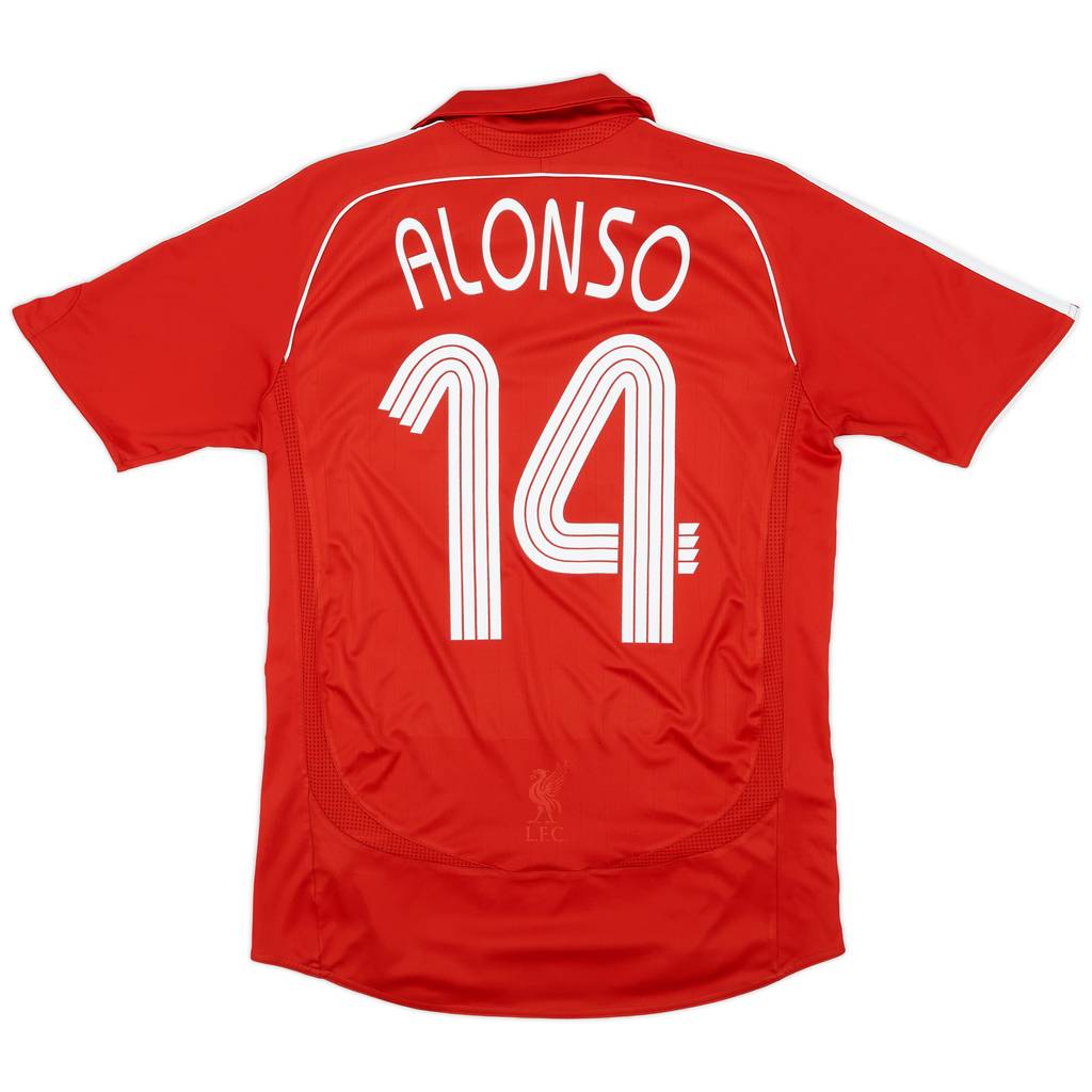2006-08 Liverpool Home Shirt Alonso #14 - 5/10 - (S)