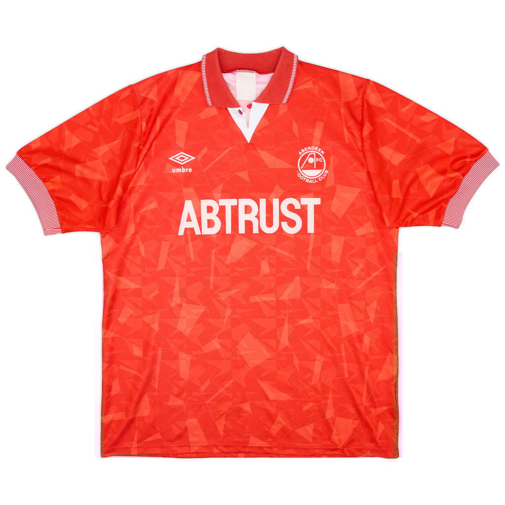 1990-91 Aberdeen Home Shirt - 8/10 - (XL)