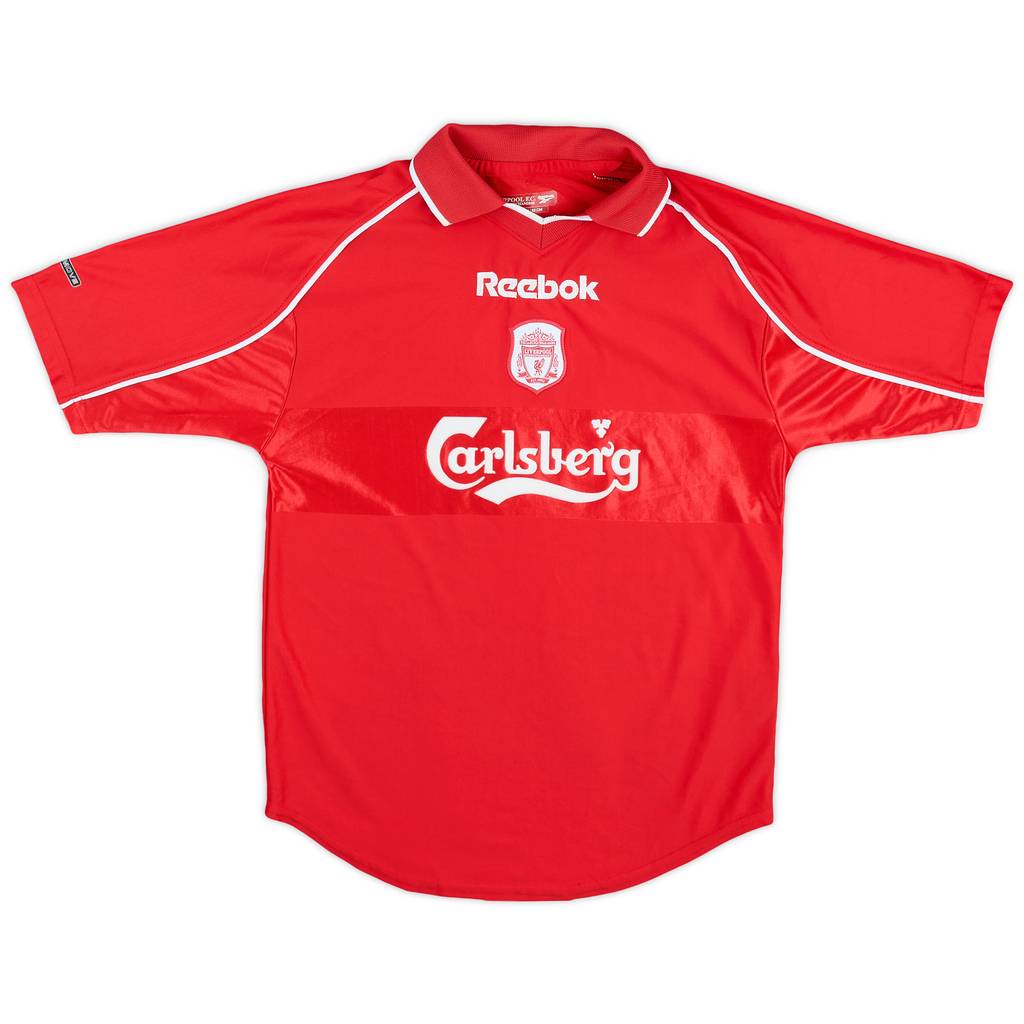 2000-02 Liverpool Home Shirt - 8/10 - (M.Boys)