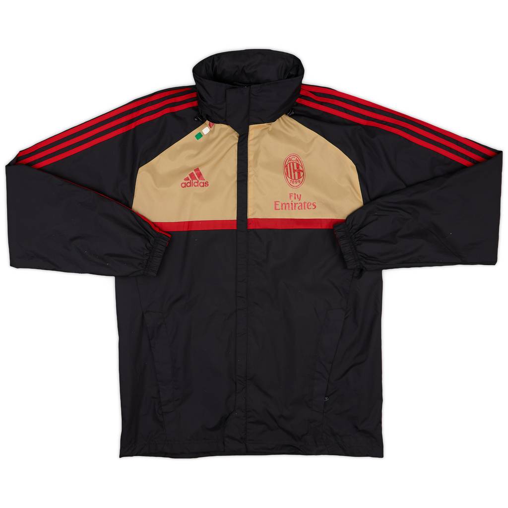 2011-12 AC Milan adidas Hooded Rain Track Jacket - 6/10 - (M)