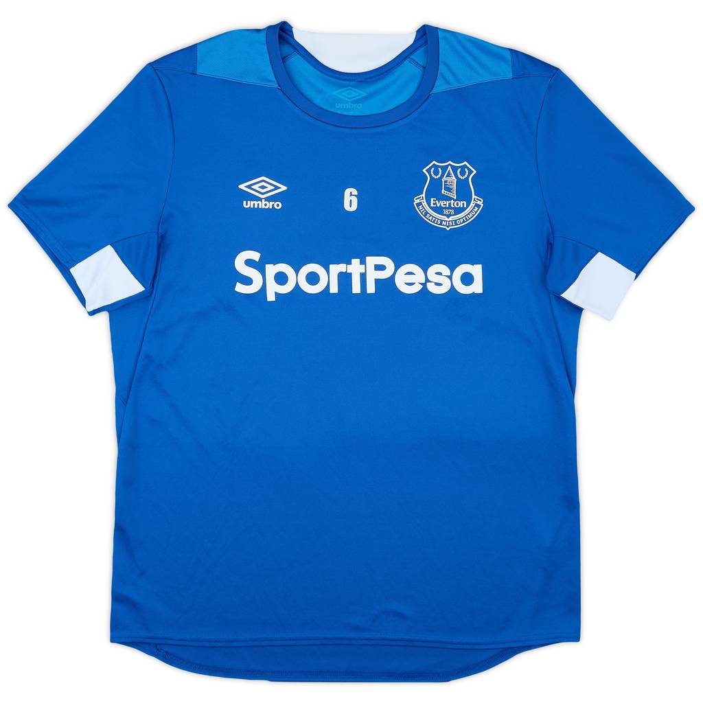 2018-19 Everton Player Issue Umbro Training Shirt #6 - 9/10 - (L)