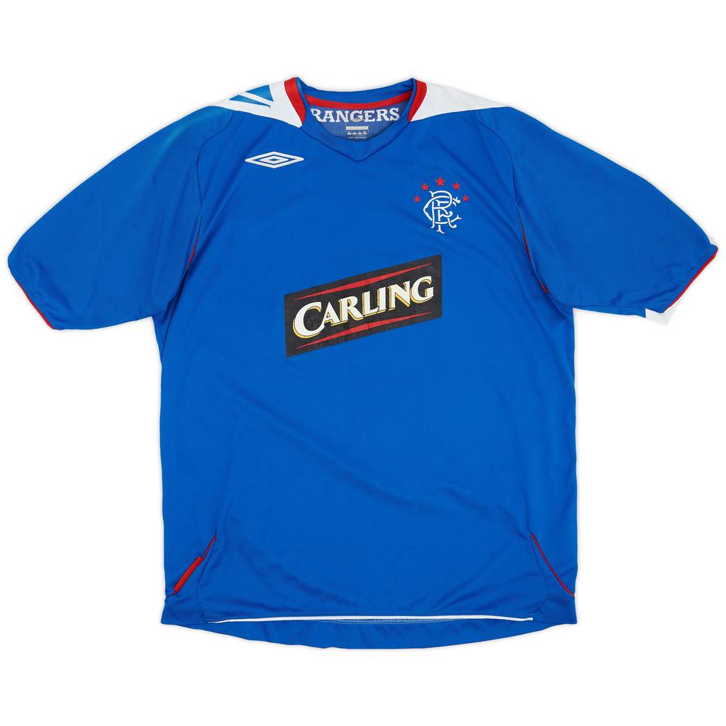 2006-07 Rangers Home Shirt - 6/10 - (XL)