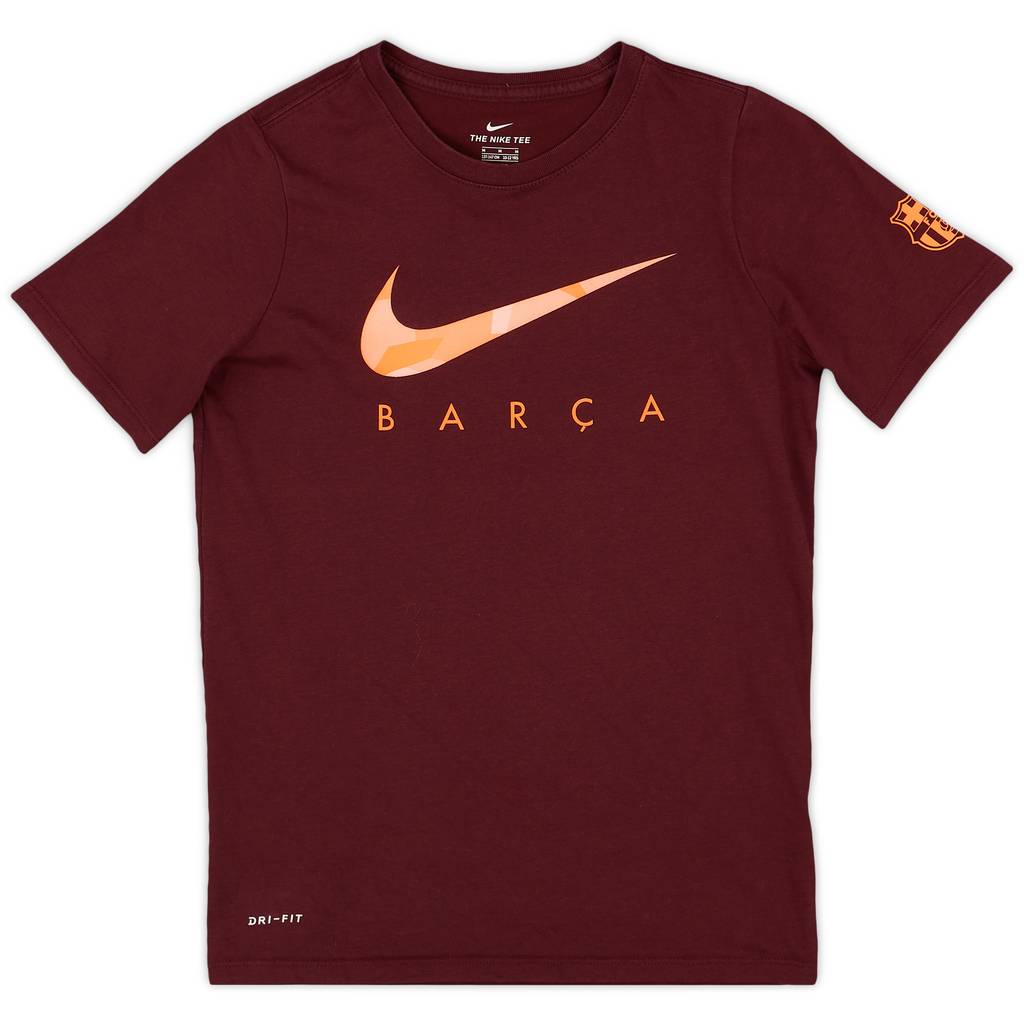 2017-18 Barcelona Nike Cotton Tee - 10/10 - (M.Boys)