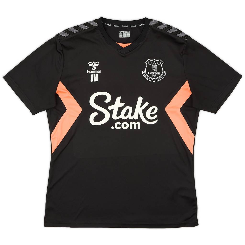 2022-23 Everton Staff Issue Hummel Training Shirt 'JH' - 9/10 - (M)