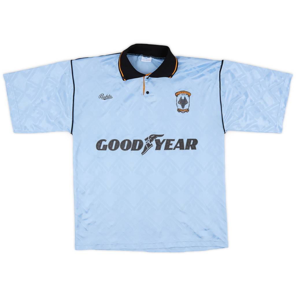 1991-92 Wolves Away Shirt - 7/10 - (L)