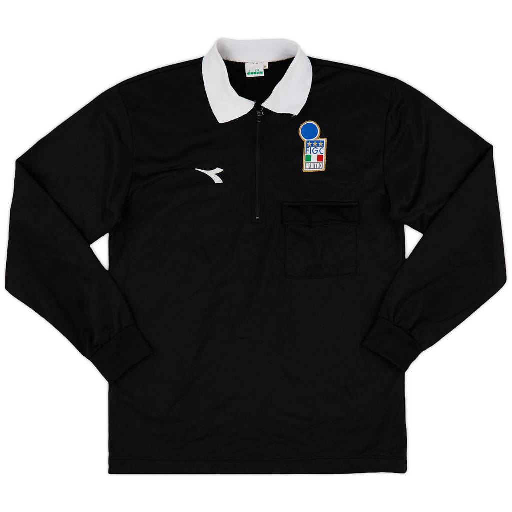 1990s FIGC Diadora Referee L/S Shirt - 8/10 - (XL)