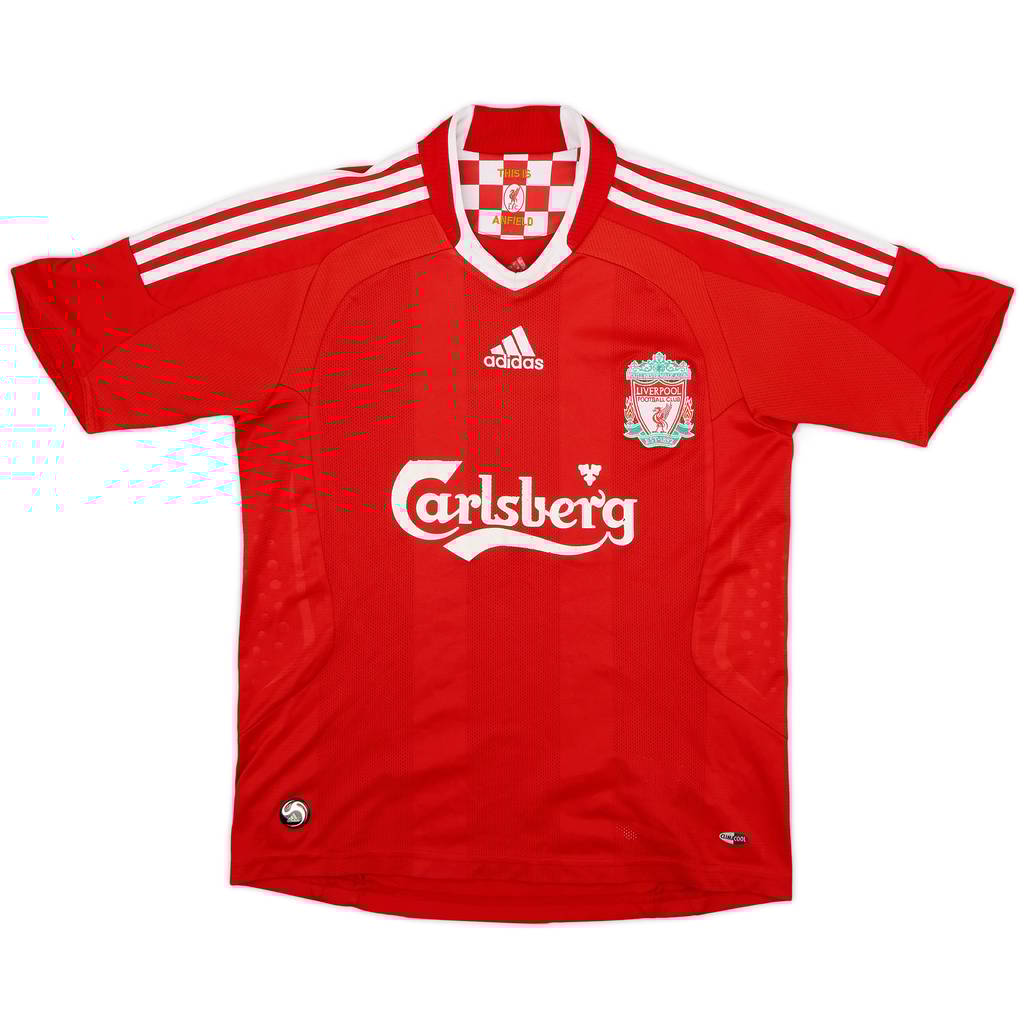 2008-10 Liverpool Home Shirt - 6/10 - (L.Boys)