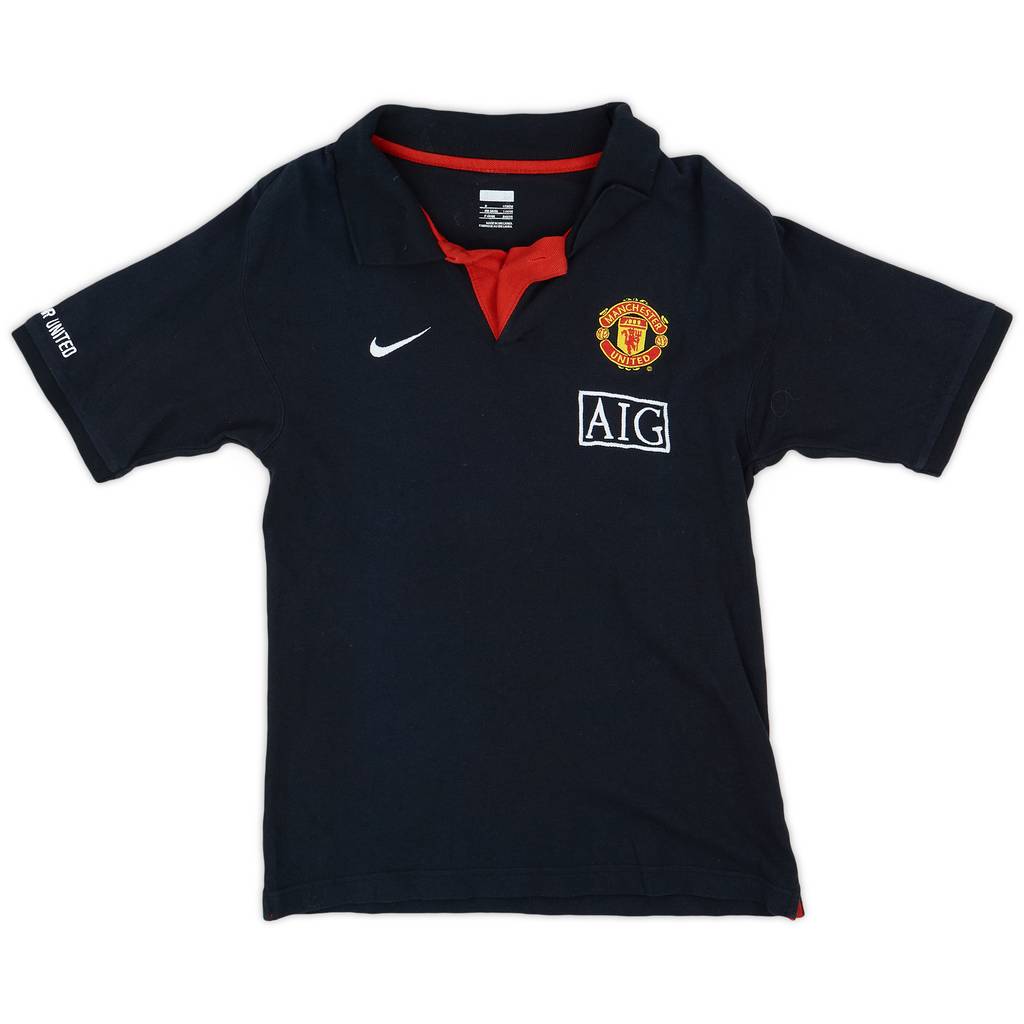2008-09 Manchester United Nike Polo Shirt - 8/10 - (S)
