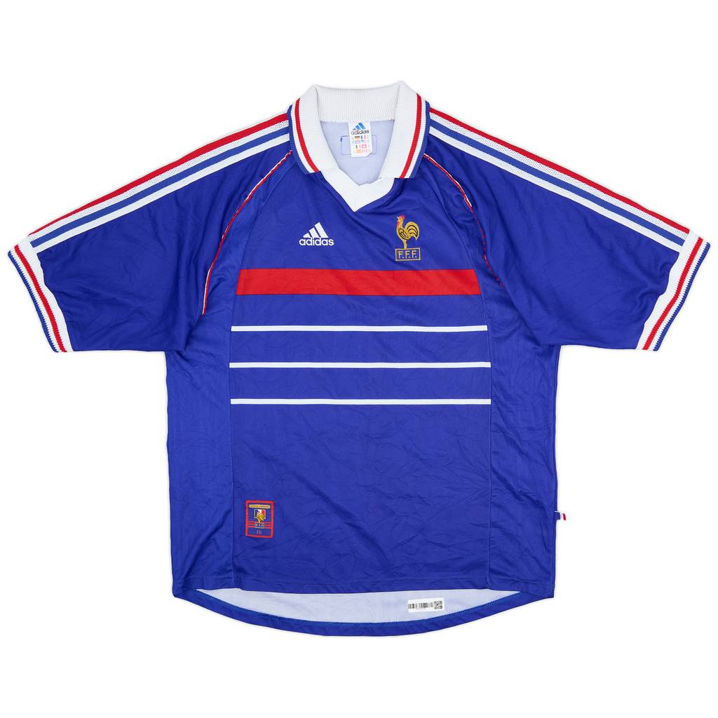 1998-00 France Home Shirt - 8/10 - (XL)