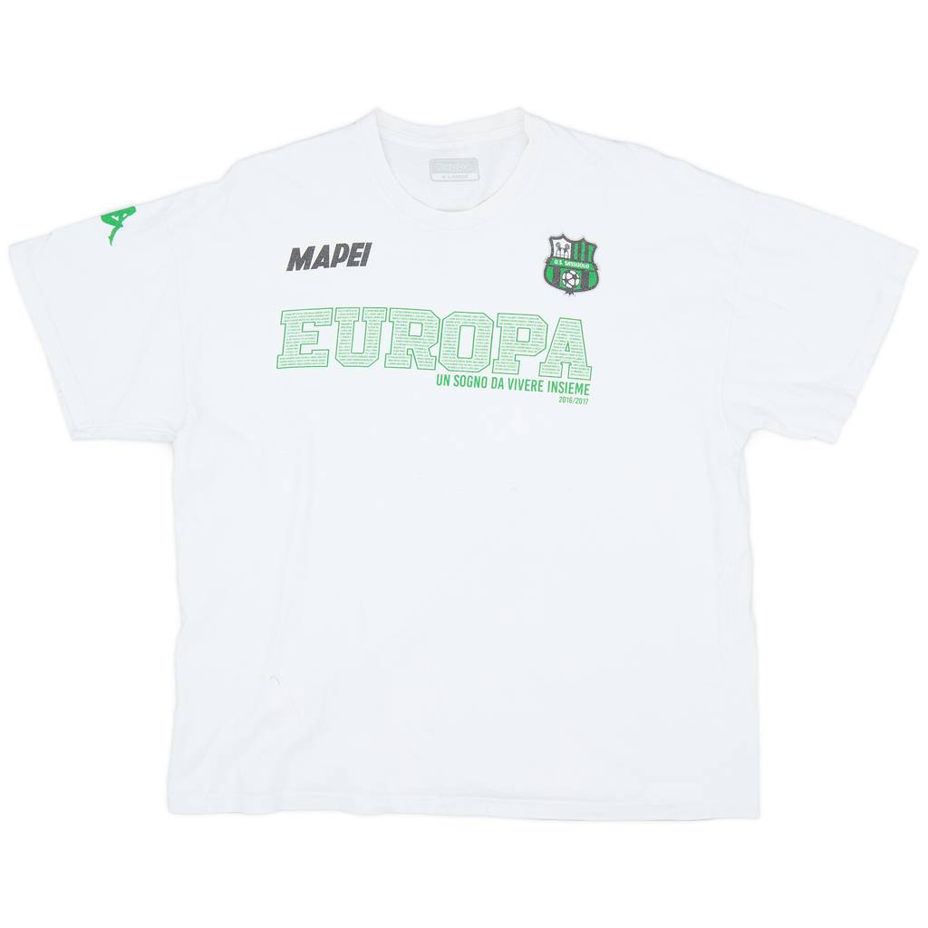 2016-17 Sassuolo Kappa Graphic T-shirt - 6/10 - (XL)
