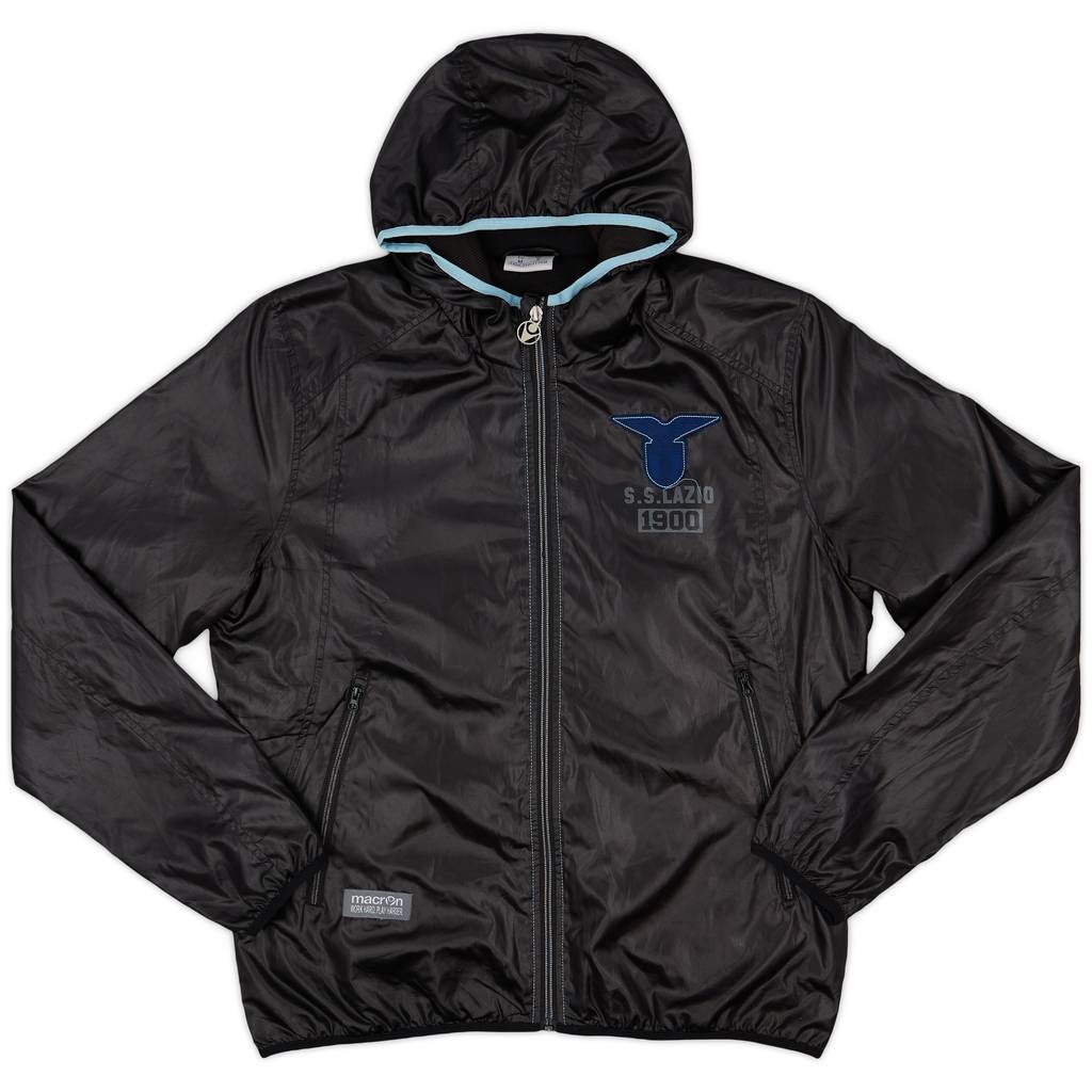 2016-17 Lazio Macron Hooded Rain Jacket - 8/10 - (M)