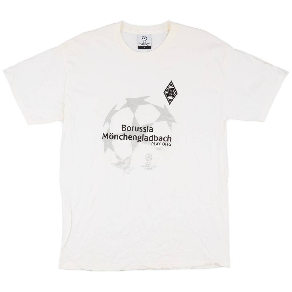 2012-13 Borussia Monchangladbach adidas 'Champions League Playoffs' Cotton Tee - 8/10 - (L)