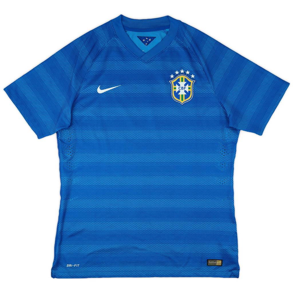 2014-15 Brazil Player Issue Away Shirt - 9/10 - (XL)