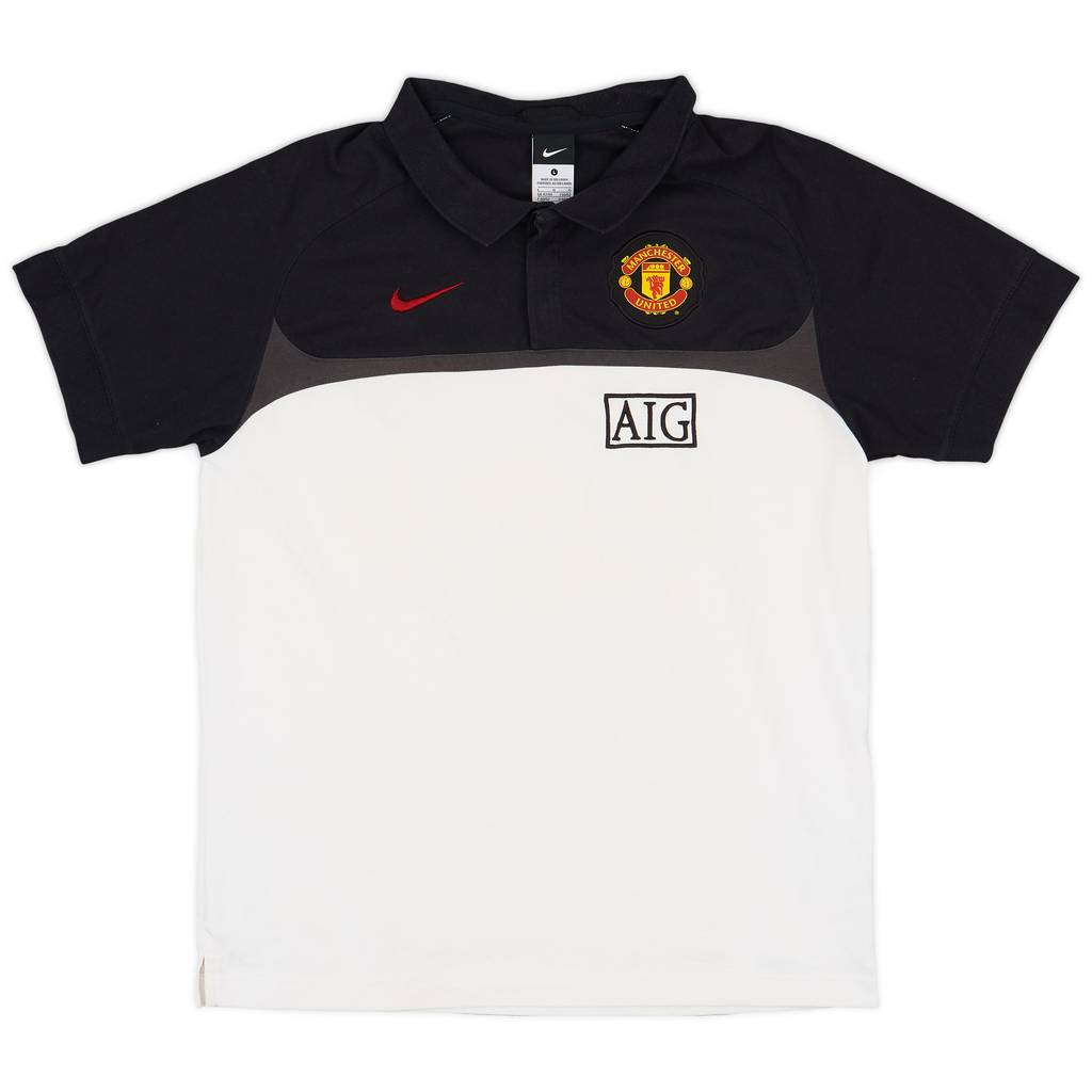 2010-11 Manchester United Nike Polo Shirt - 7/10 - (L)