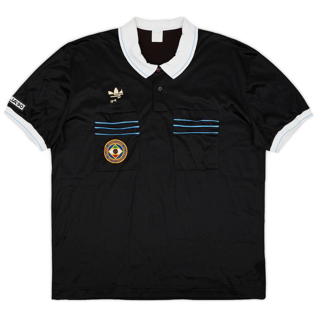 1990 Italy FIGC adidas Referee Shirt - 5/10 - (L)