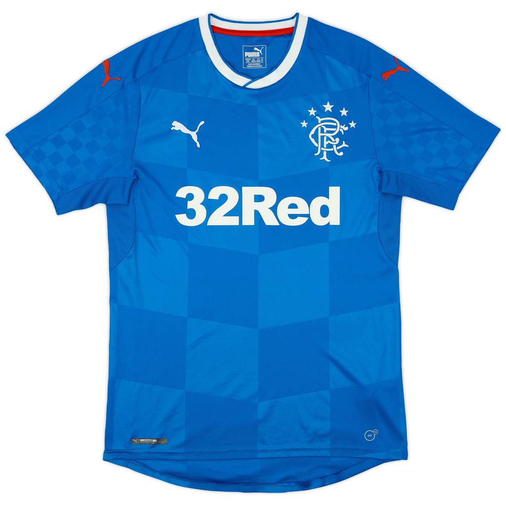 2016-18 Rangers Home Shirt - 7/10 - (M)