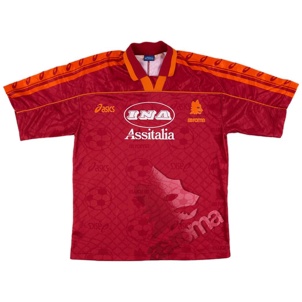 1995-96 Roma Home Shirt - 8/10 - (M)