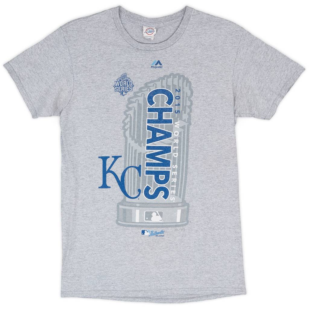 2015 Kansas City Royals World Series Champs Majestic Tee - 7/10 - (S)