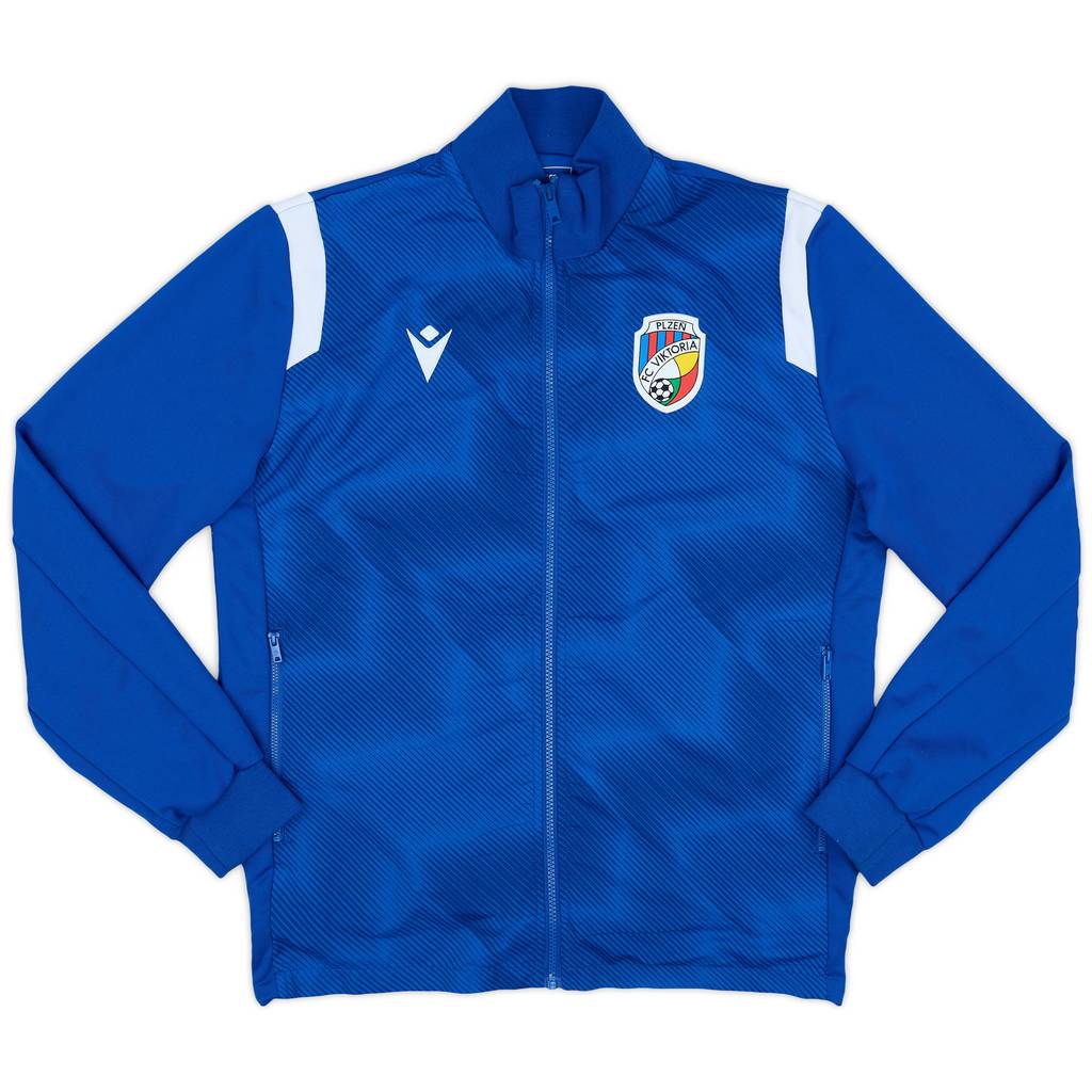 2021-22 Viktoria Plzen Macron Track Jacket - 9/10 - (L)