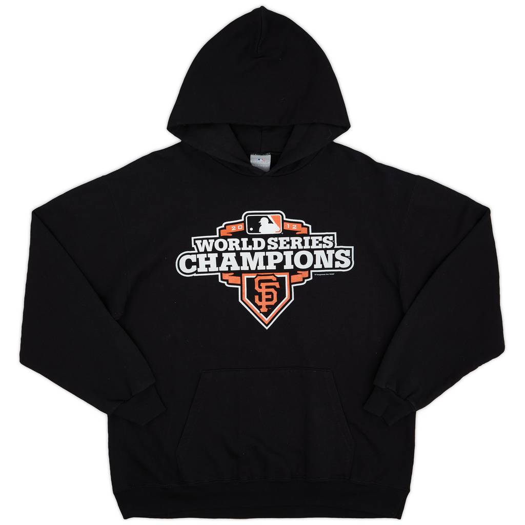 2012 San Francisco Giants World Series Champions MLB Hooded Sweat Top - 9/10 - (L)