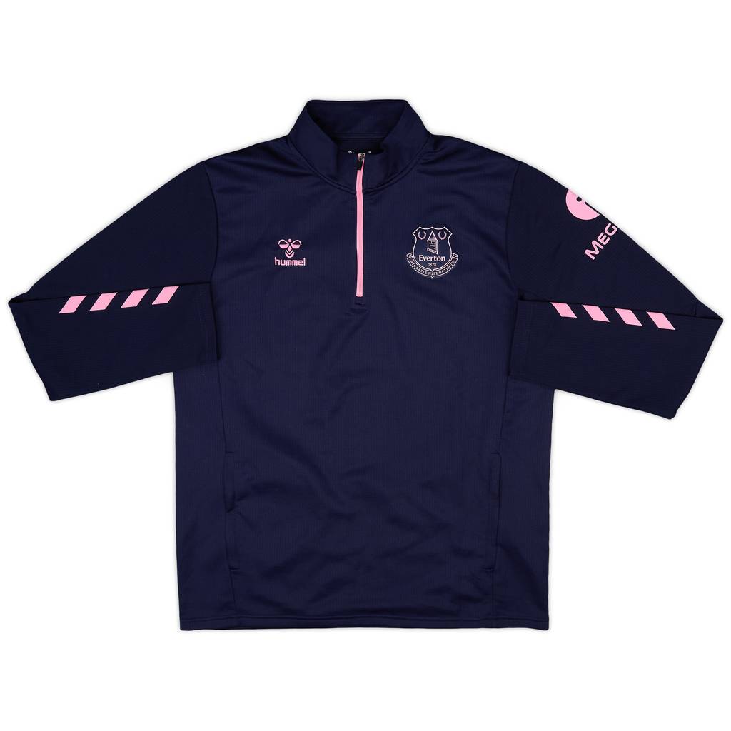 2022-23 Everton Hummel 1/4 Zip Training Top - 9/10 - (XL)