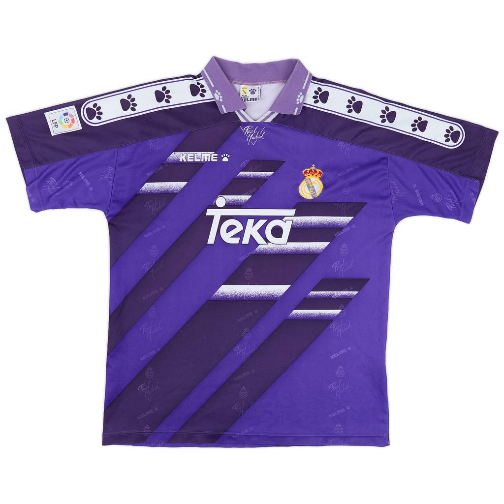 1994-96 Real Madrid Away Shirt - 8/10 - (XL)