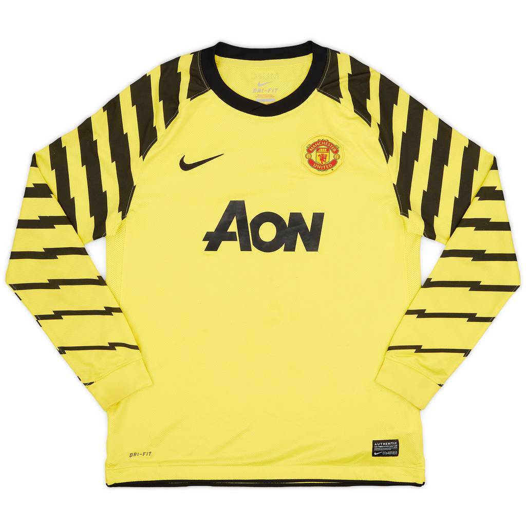 2010-11 Manchester United Yellow GK Shirt - 6/10 - (L.Boys)