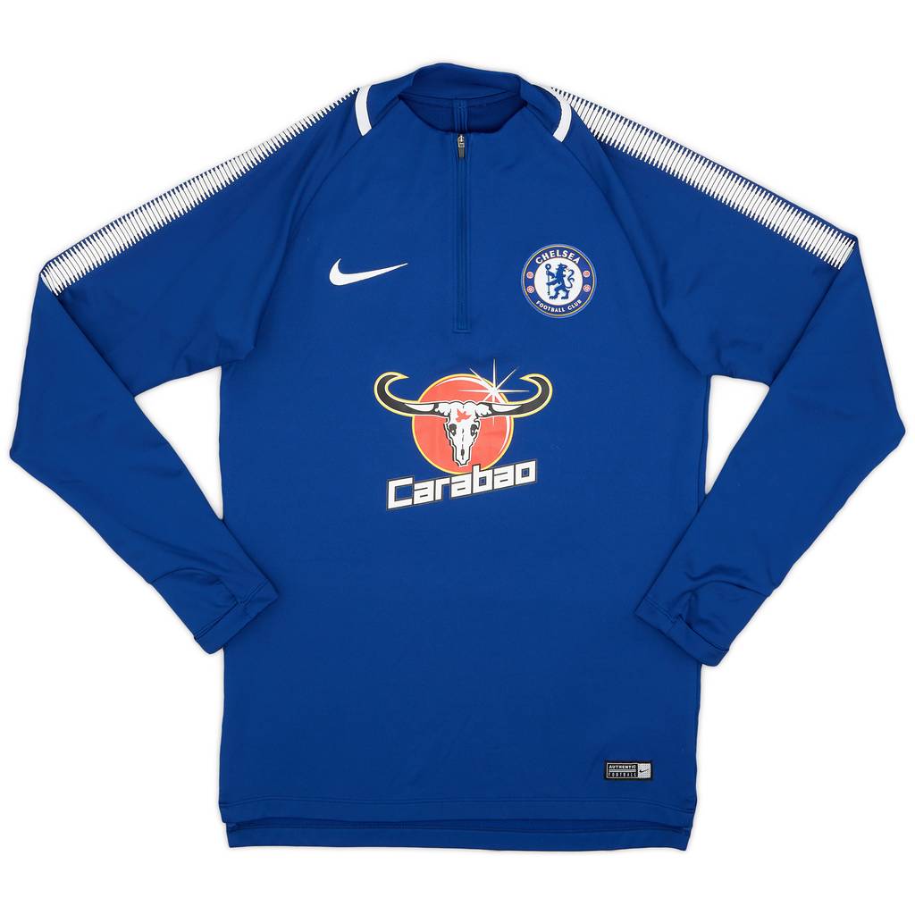 2017-18 Chelsea Nike 1/4 Zip Training Top - 10/10 - (S)
