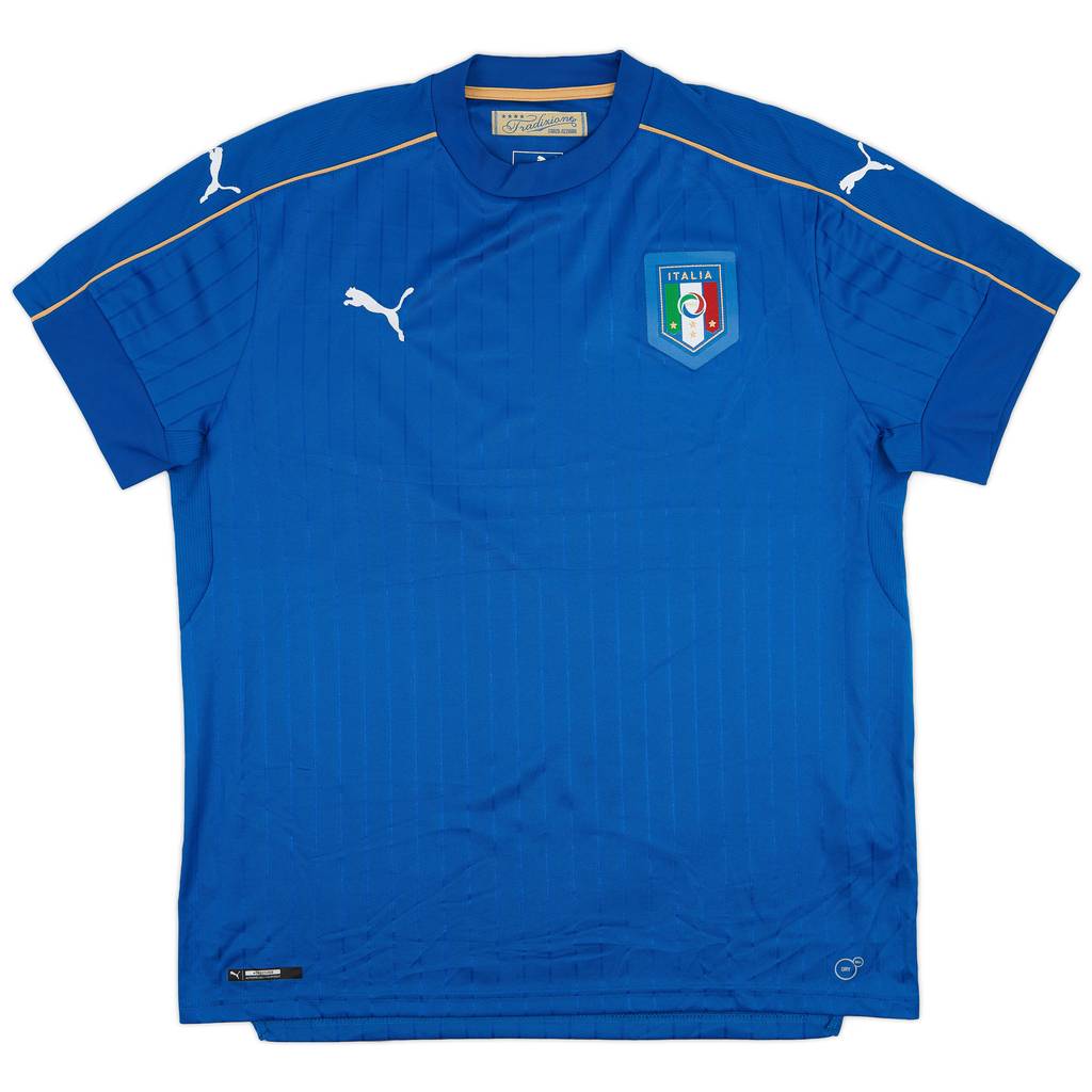 2016-17 Italy Home Shirt - 9/10 - (XL)