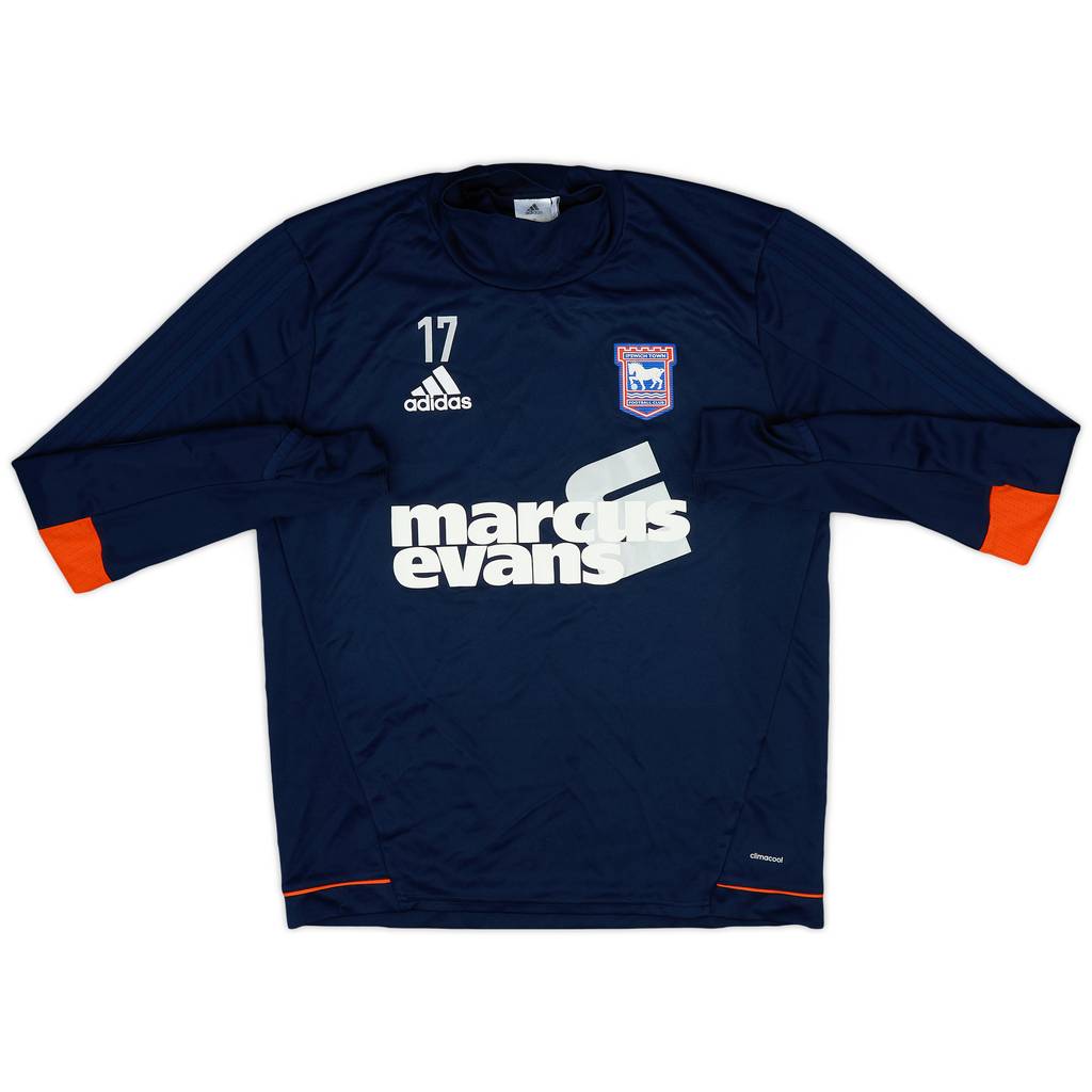 2017-18 Ipswich Player Issue adidas Training Top #17 - 9/10 - (M)