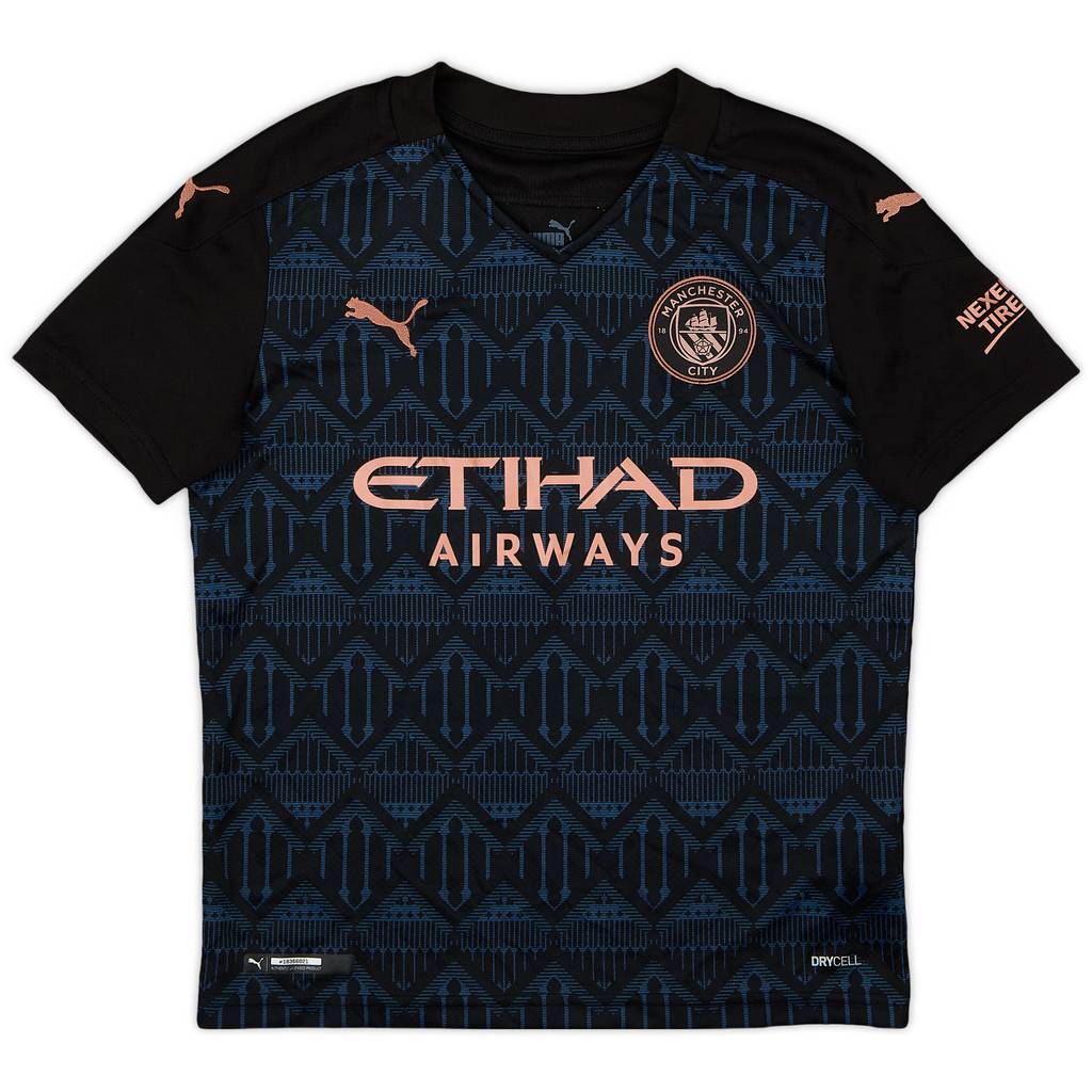 2020-21 Manchester City Away Shirt - 9/10 - (S.Boys)