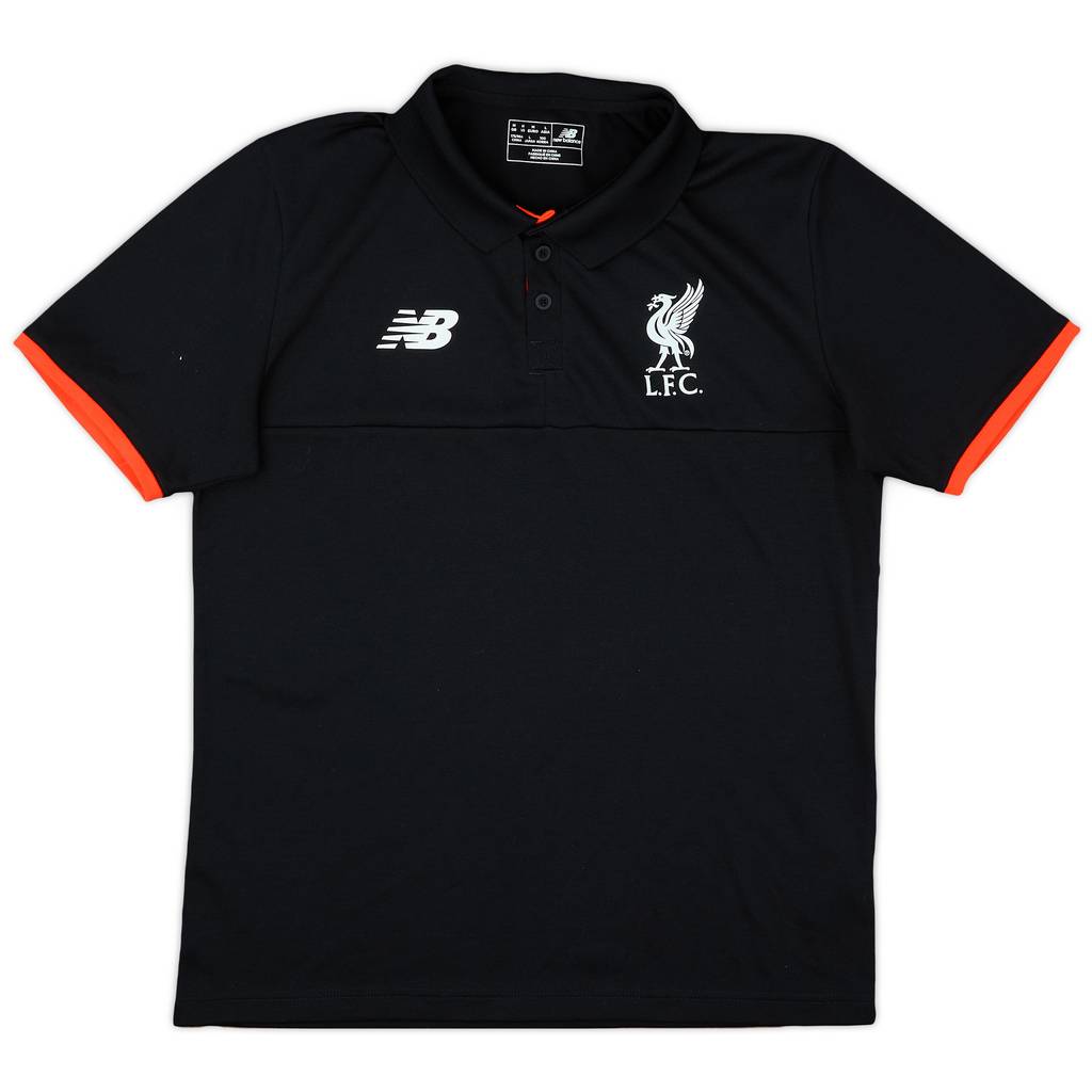 2017-18 Liverpool New Balance Polo Shirt - 9/10 - (M)