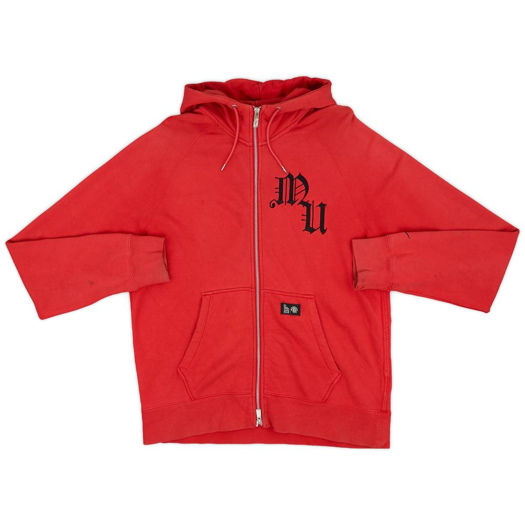 2012-13 Manchester United Nike Zipped Hooded Sweat Top - 8/10 - (XL)