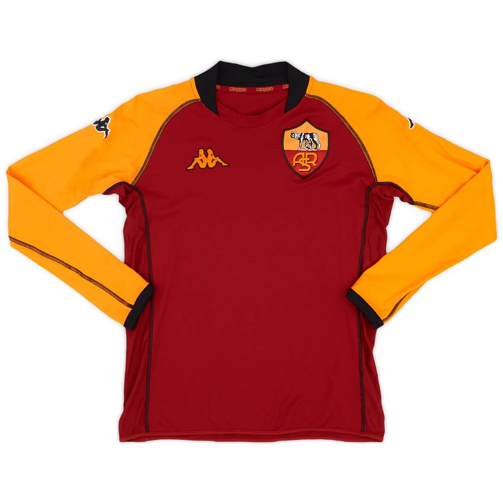 2002-03 Roma European Home L/S Shirt - 8/10 - (S)