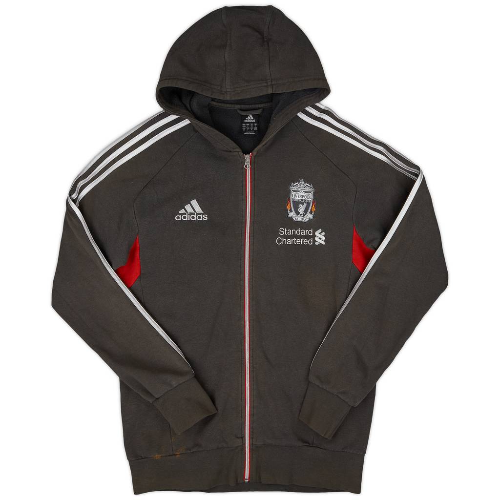 2010-11 Liverpool adidas Hooded Track Jacket - 7/10 - (M/L)
