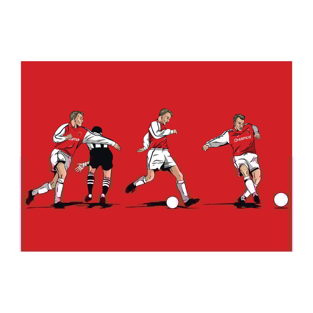 Bergkamp Legends A3 Print/Poster