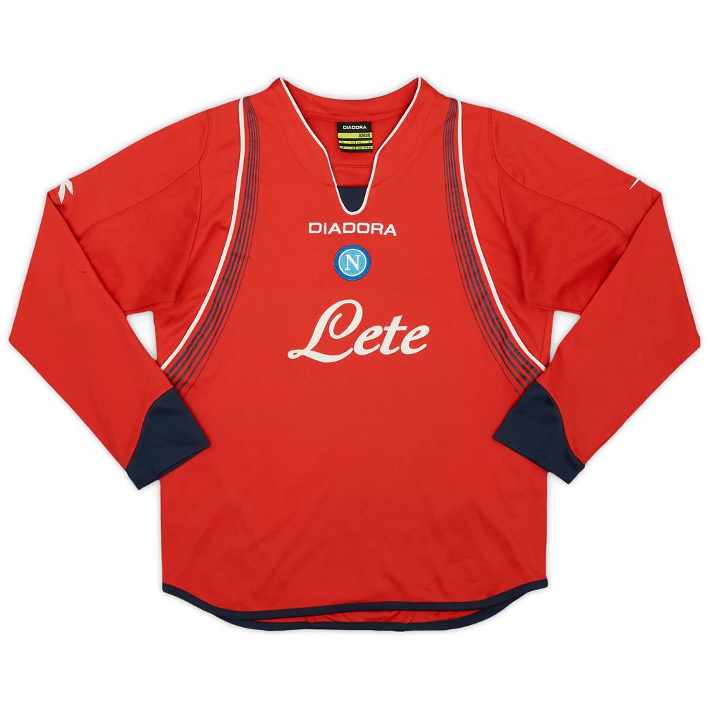 2007-08 Napoli Away L/S Shirt - 5/10 - (L.Boys)