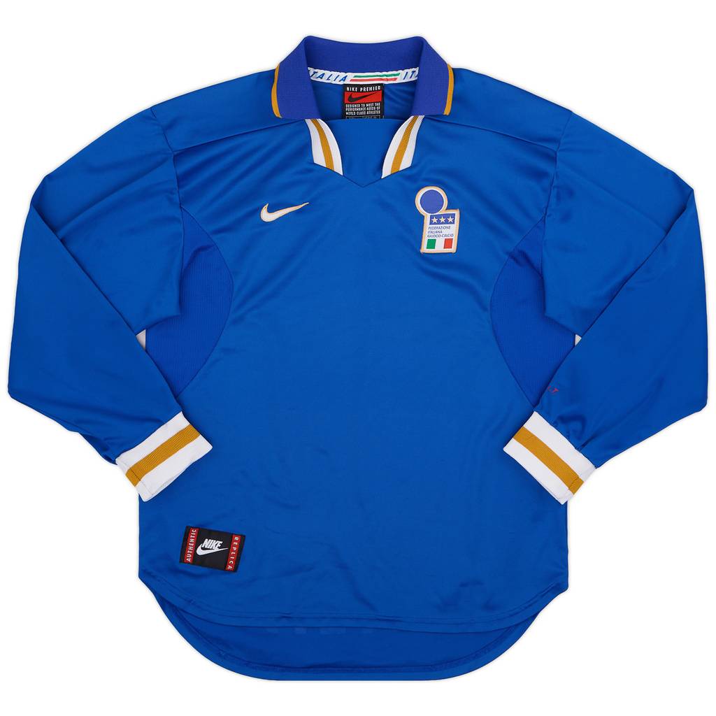 1996-97 Italy Home L/S Shirt - 8/10 - (L)