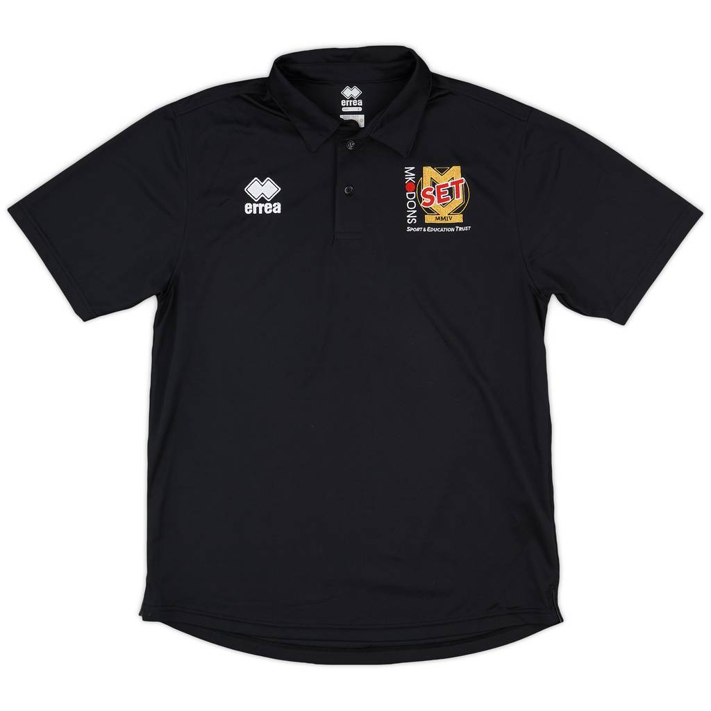 2020-21 MK Dons Errea 'Sport & Education Trust' Polo Shirt - 9/10 - (L)