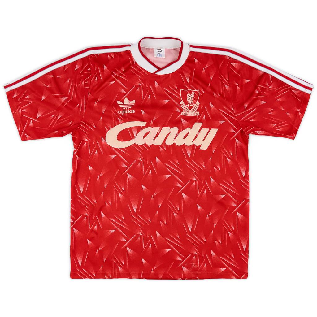 1989-91 Liverpool Home Shirt - 5/10 - (M/L)