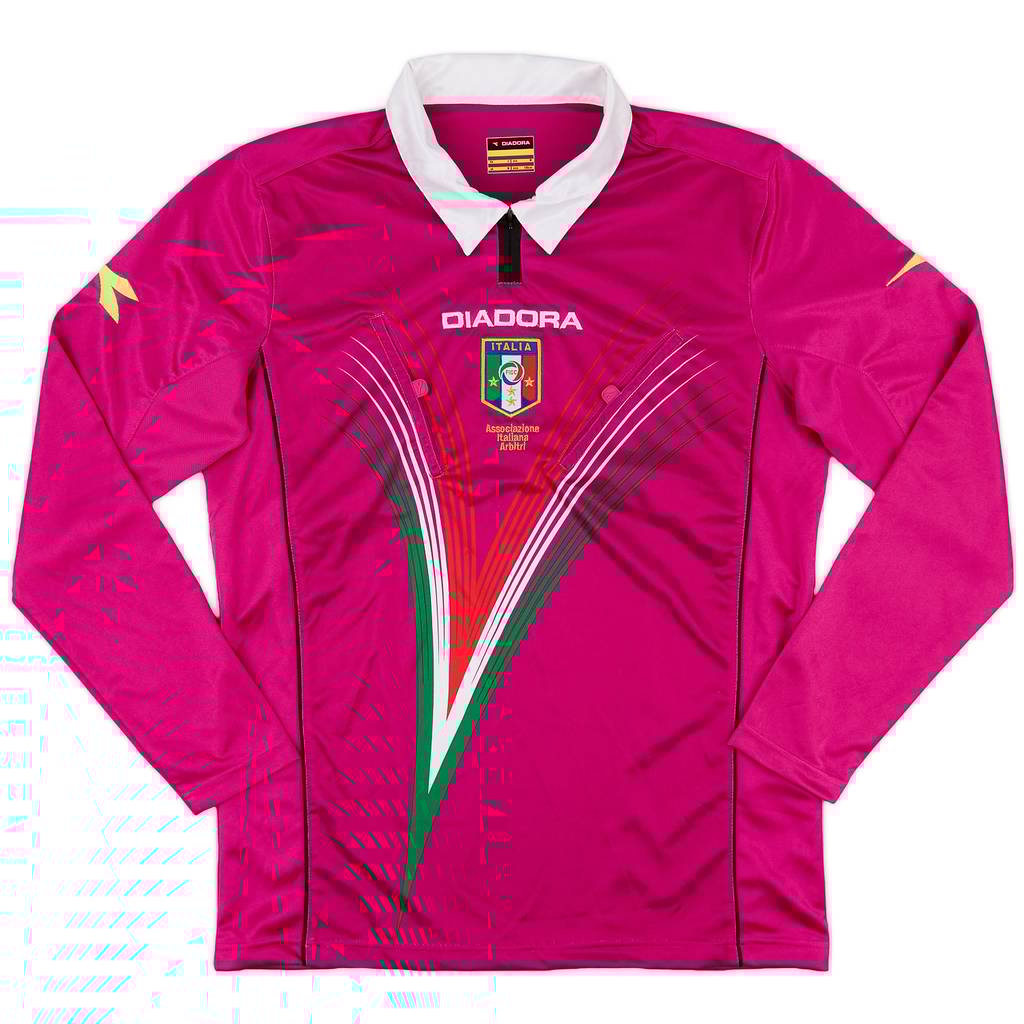2012-13 Italy Diadora Referee L/S Shirt - 9/10 - (M)