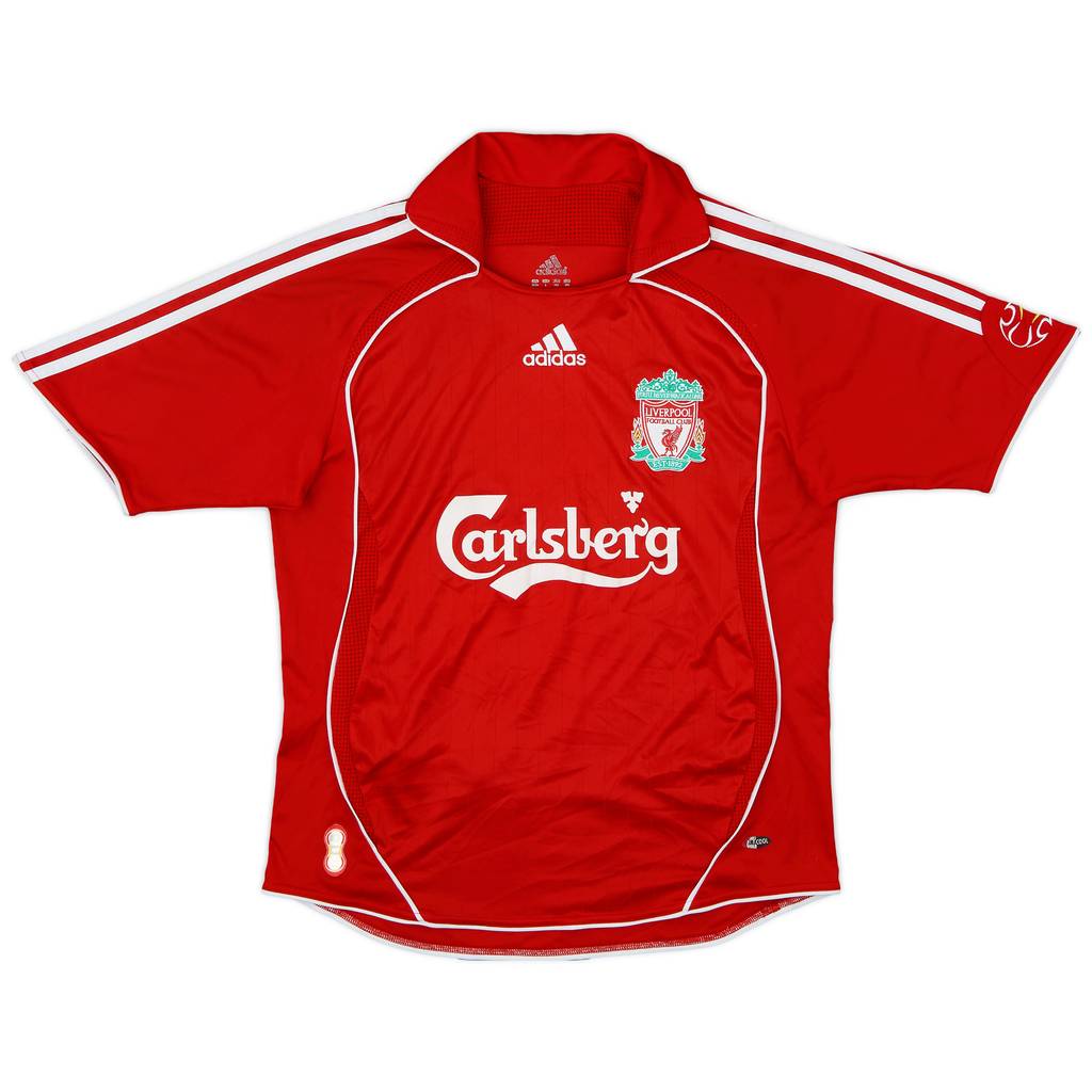 2006-08 Liverpool Home Shirt - 6/10 - (L.Boys)