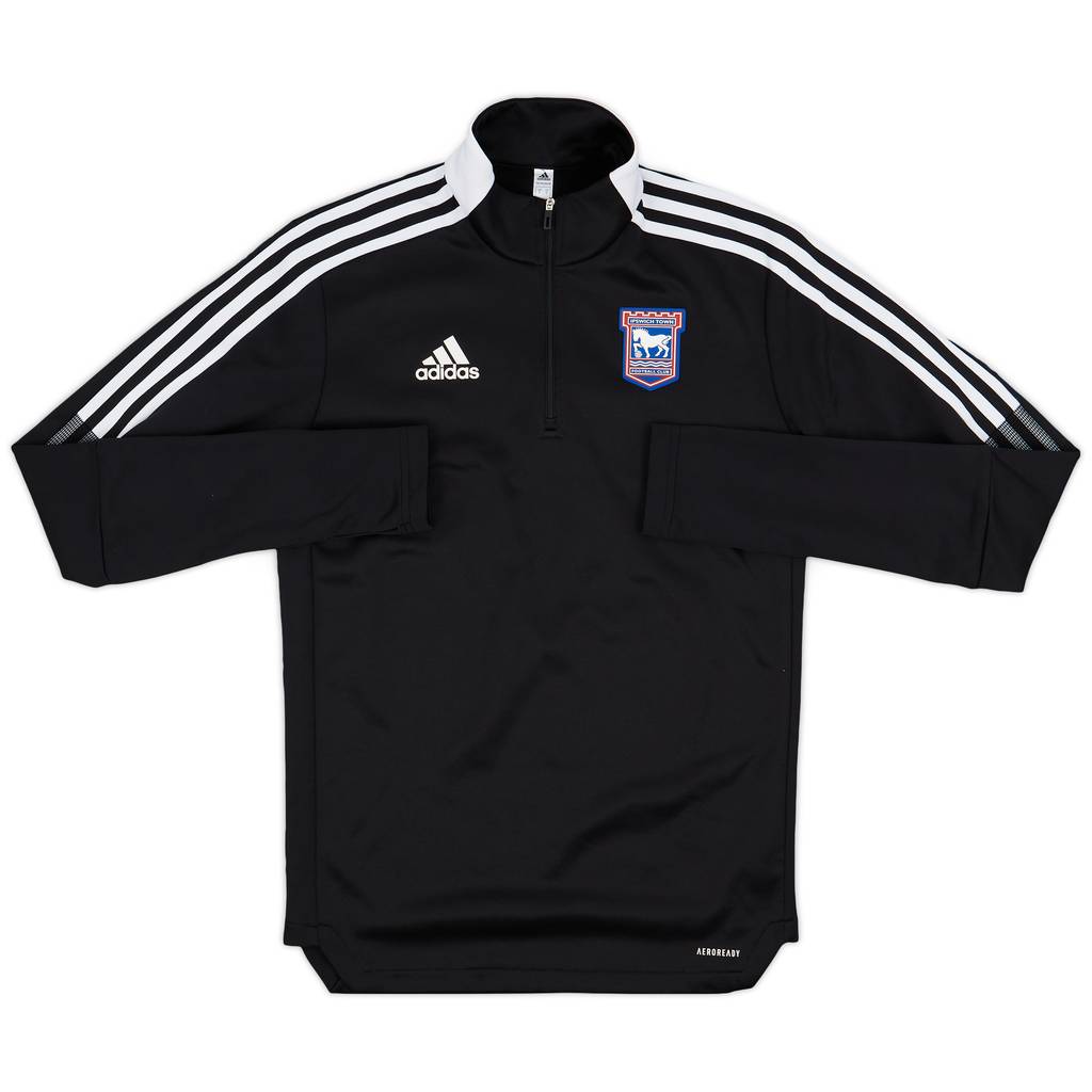 2020-21 Ipswich Town adidas 1/4 Zip Training Top - 8/10 - (S)